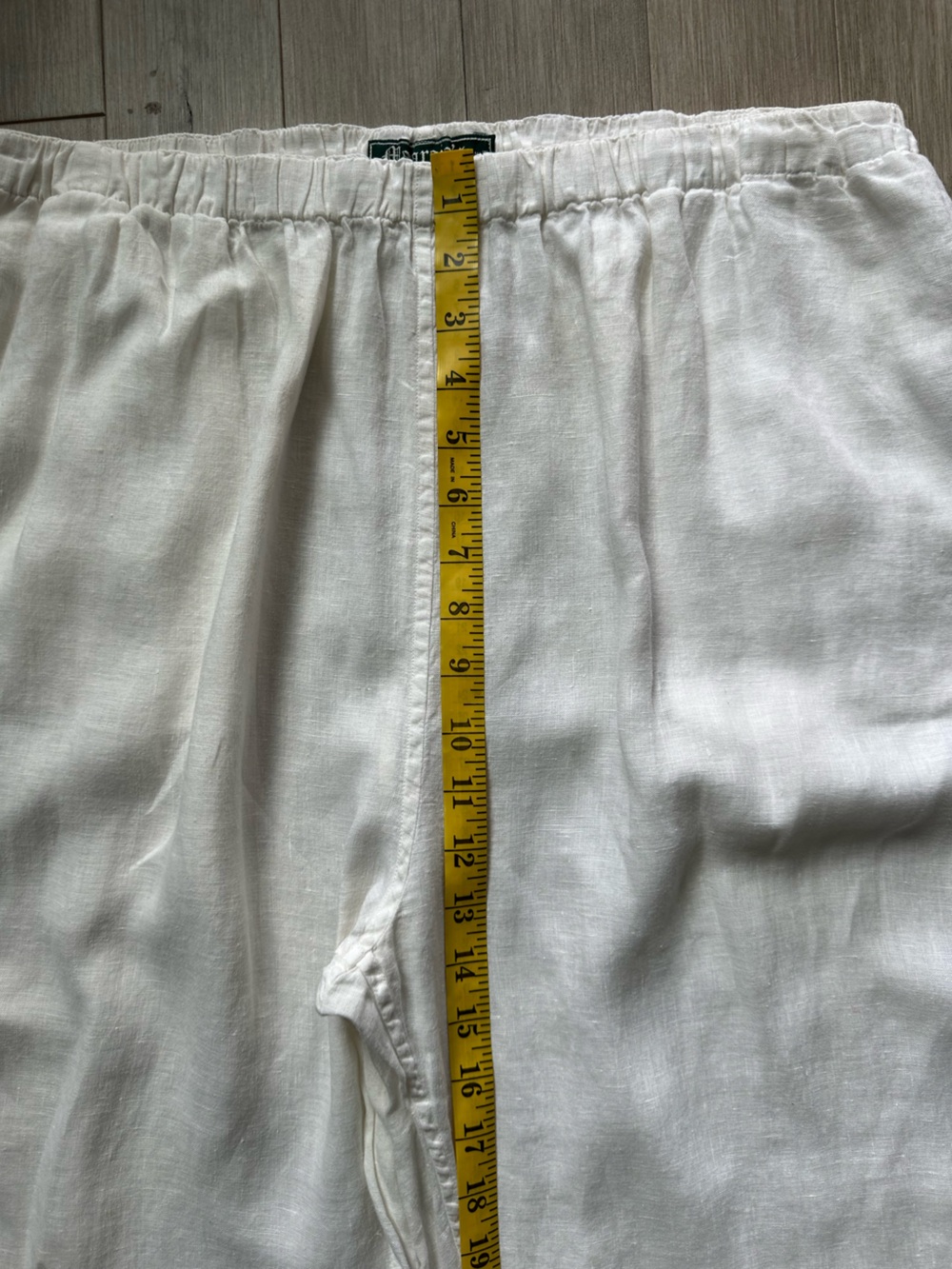 Maharajas The Taj Mahal Hotel Mumbai White Straight-Leg Pure Linen Pants 7 - Picture 7 of 8